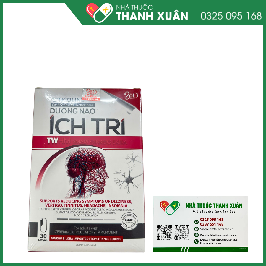 Dưỡng não Ích Trí hỗ trợ hoạt huyết, tăng cường tuần hoàn máu não